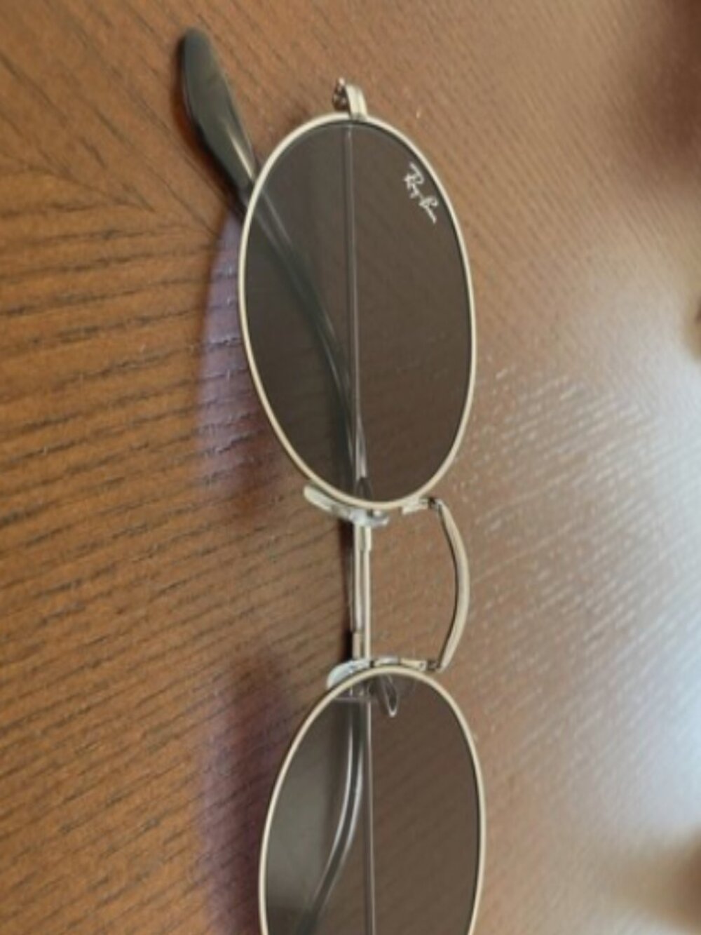 Ray Ban RB3547-N 003 Silver Frame Oval Flat Lenses Sunglasses Size 51